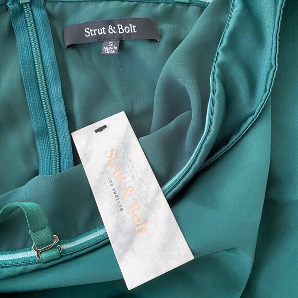 Strut & Bolt Diane Tiered Satin Dress NWT | Size Small - Picture 6 of 12